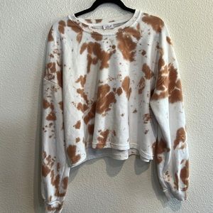 LE LIS tie dye‎ crop sweater